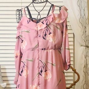 Button up floral maxi